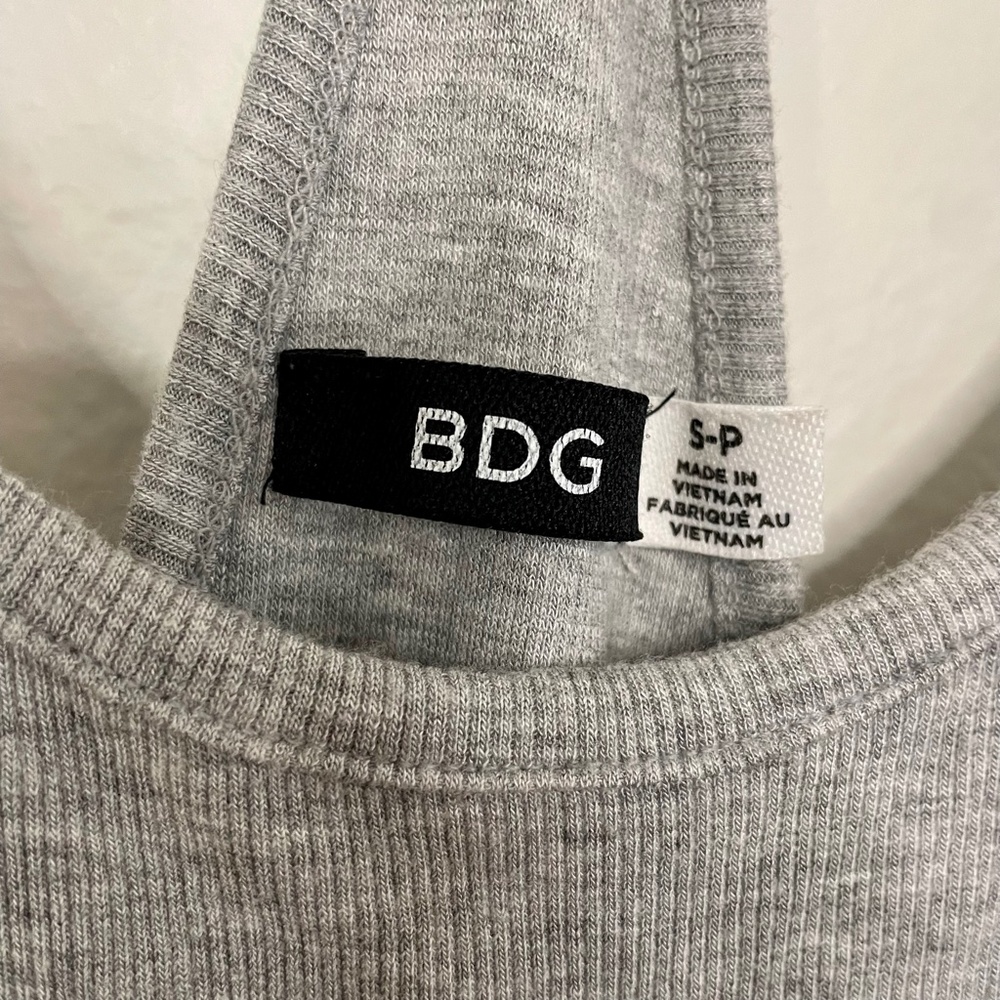 Grey Ribbed Racerback Tank Dress - Picture 10 of 15